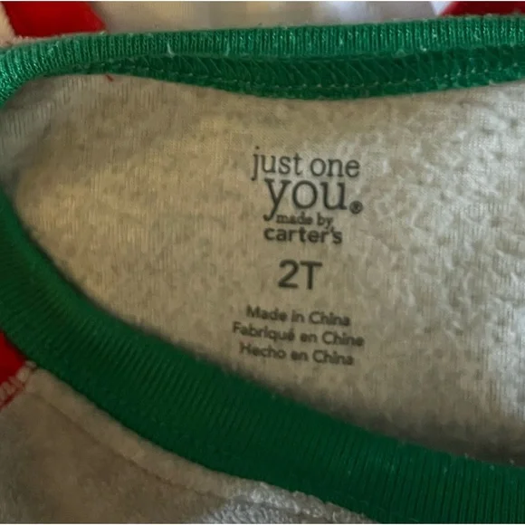 2T Christmas matching set fleece Carter’s - Picture 2 of 2
